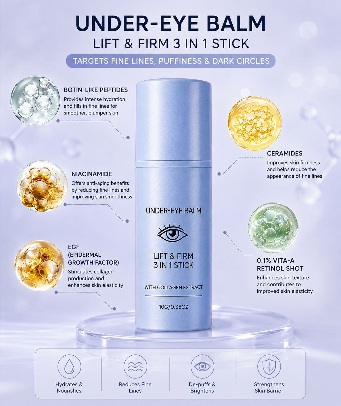 LAST DAY: BUY 1 GET 1 FREE  Revive Tired Eyes with Our Hydrating & Anti-Wrinkle Eye Balm
