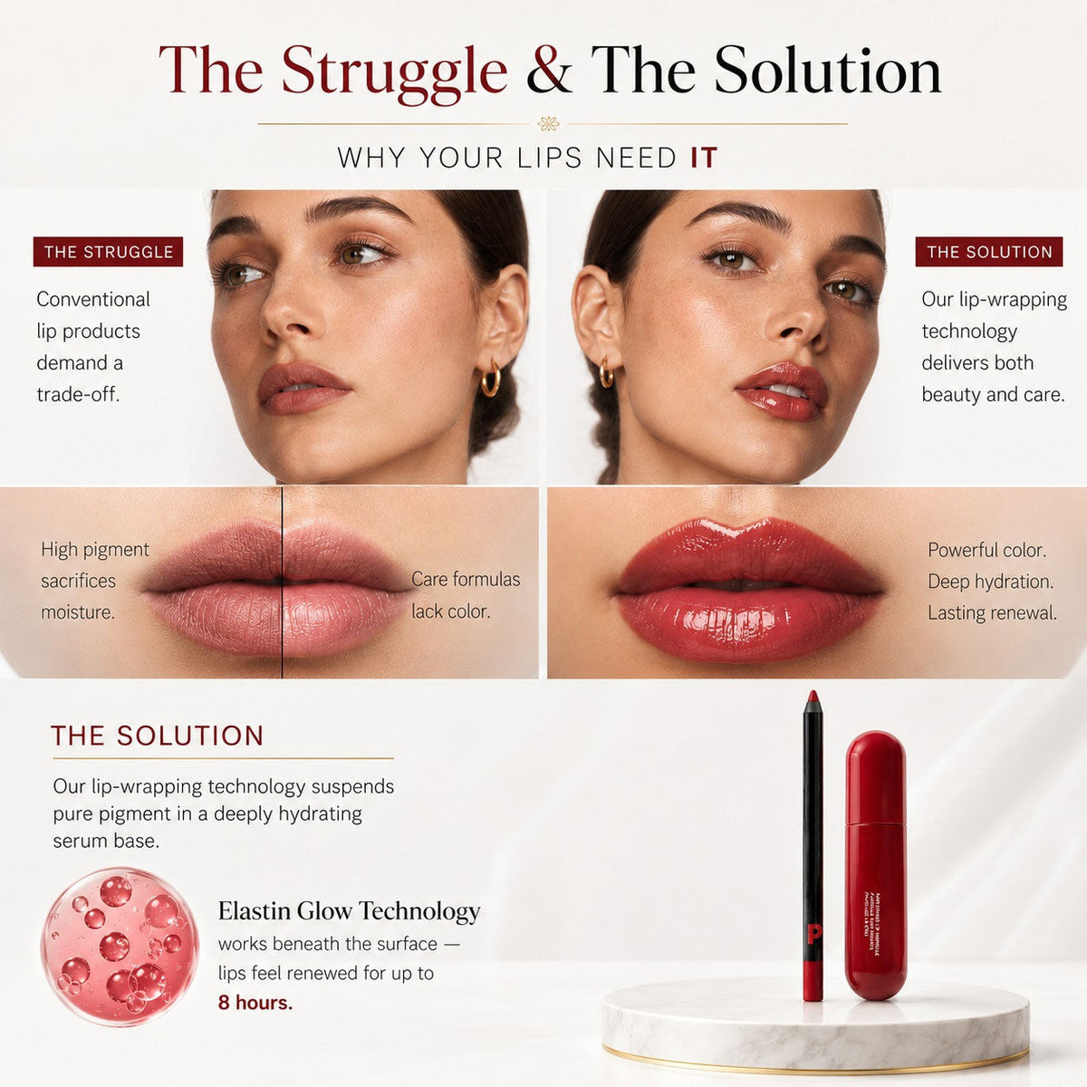 The  Signature Set： One Ampoule. One Liner. Your Signature Lip, Perfected.