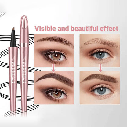 Last Day ✨ Buy 1 Get 1 Free – Waterproof Micro-Fork Eyebrow Pencil + Free Eyeliner & Mascara
