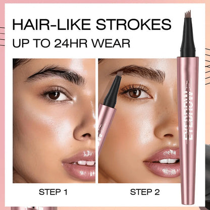 Last Day ✨ Buy 1 Get 1 Free – Waterproof Micro-Fork Eyebrow Pencil + Free Eyeliner & Mascara