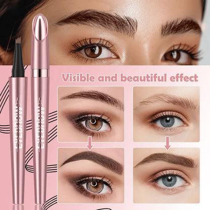 Last Day ✨ Buy 1 Get 1 Free – Waterproof Micro-Fork Eyebrow Pencil + Free Eyeliner & Mascara