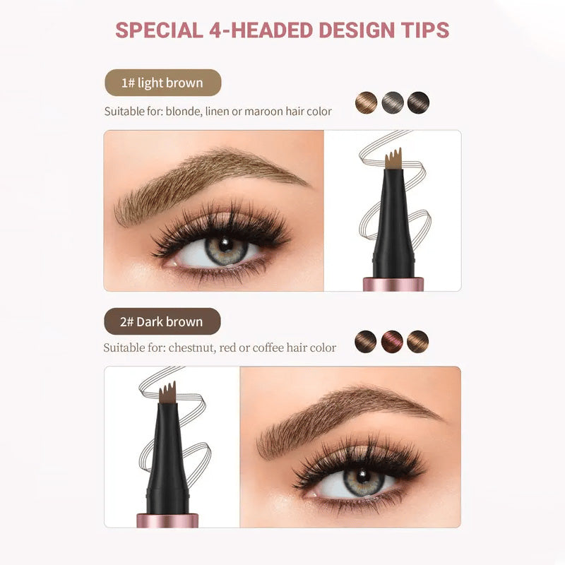 Last Day ✨ Buy 1 Get 1 Free – Waterproof Micro-Fork Eyebrow Pencil + Free Eyeliner & Mascara