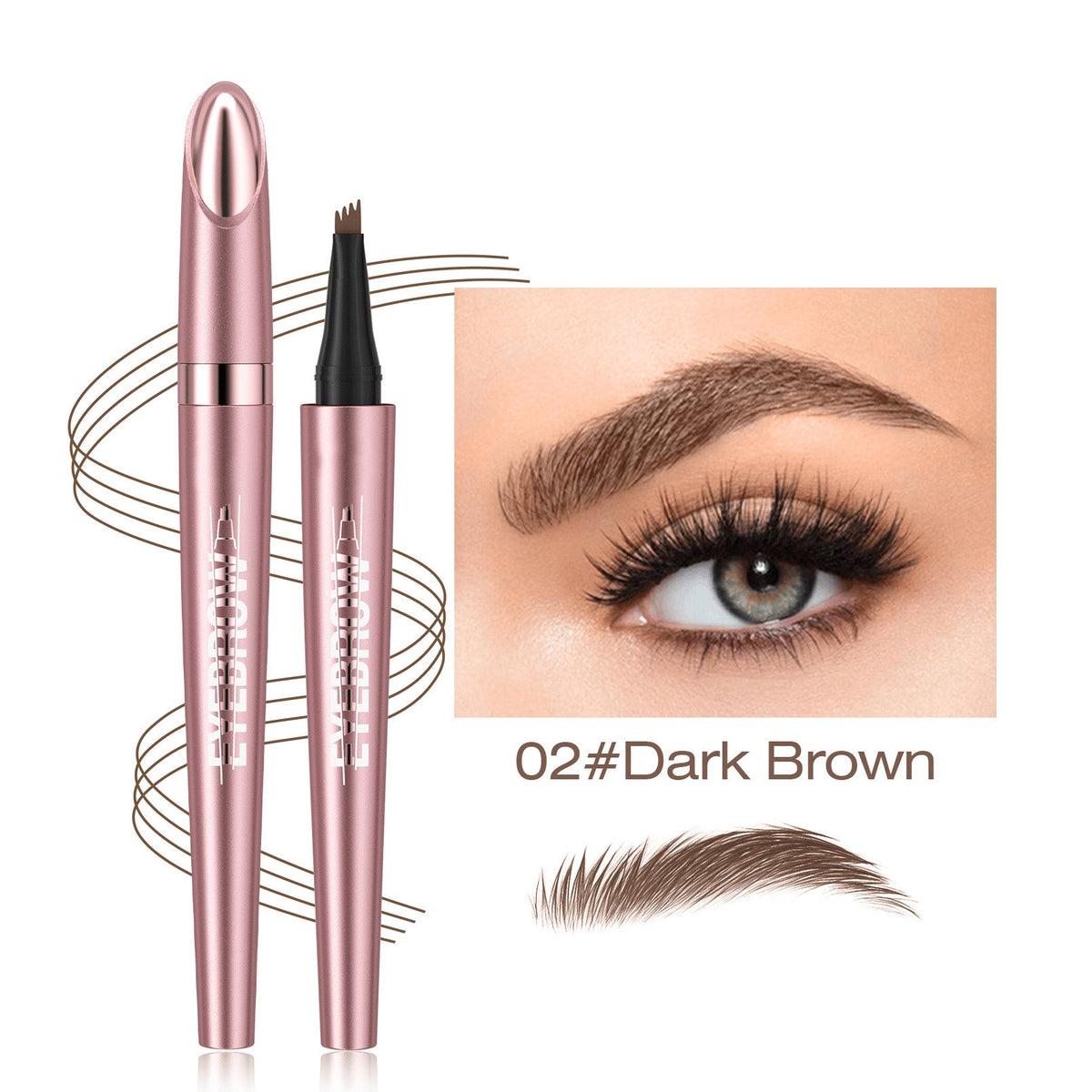 Last Day ✨ Buy 1 Get 1 Free – Waterproof Micro-Fork Eyebrow Pencil + Free Eyeliner & Mascara