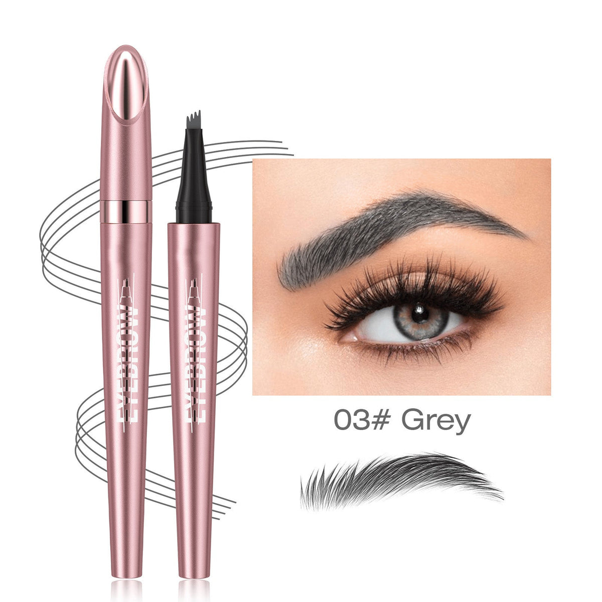 Last Day ✨ Buy 1 Get 1 Free – Waterproof Micro-Fork Eyebrow Pencil + Free Eyeliner & Mascara